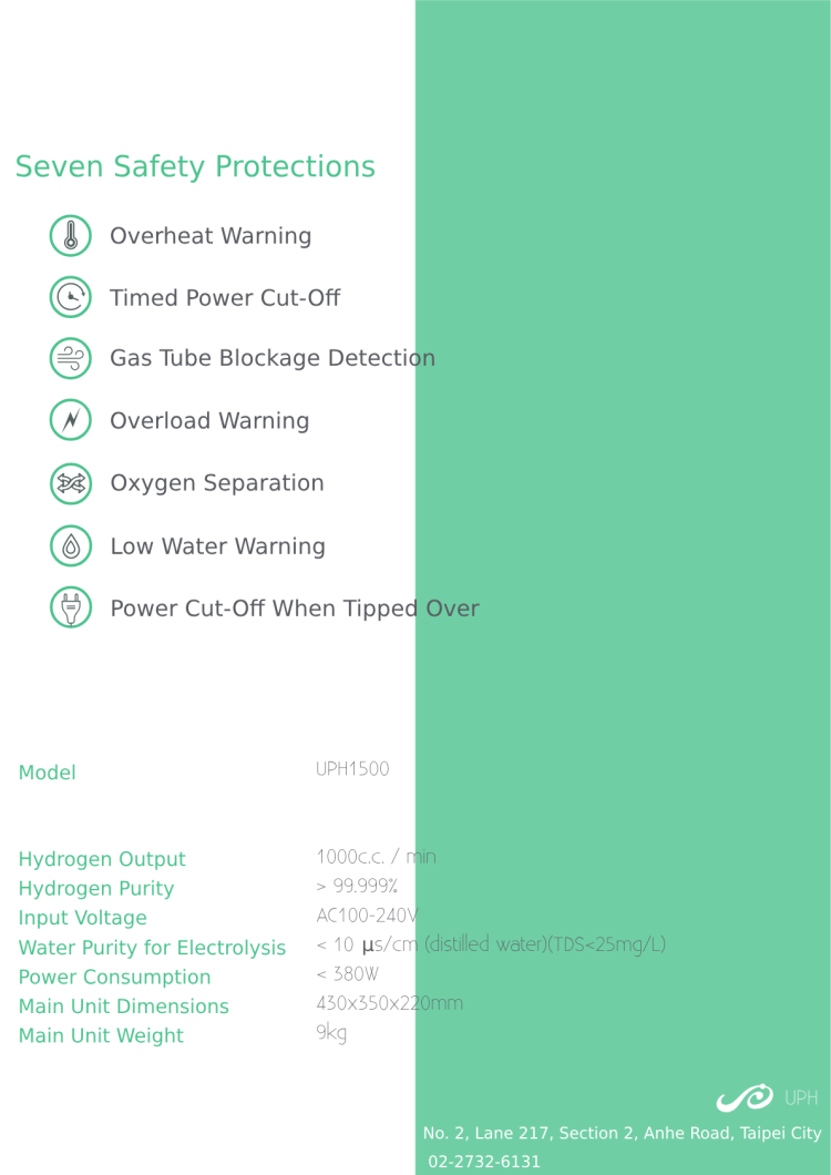 Ultra-large Hydrogen Gas Generator for Two (UPH 1500cc) - Image 6